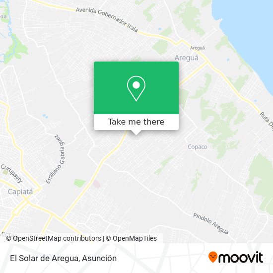Mapa de El Solar de Aregua