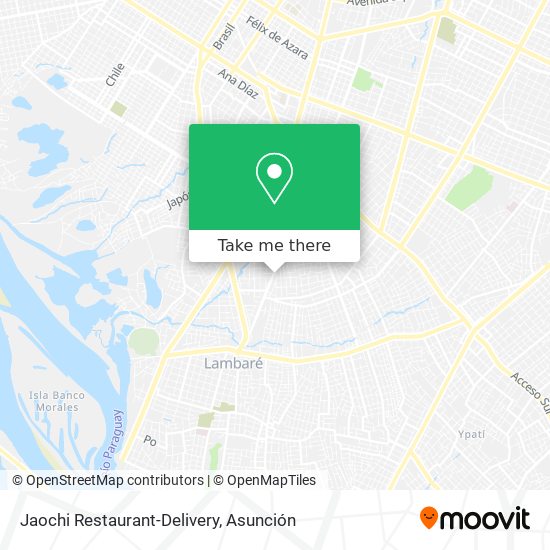 Jaochi Restaurant-Delivery map