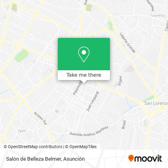 Mapa de Salón de Belleza Belmer