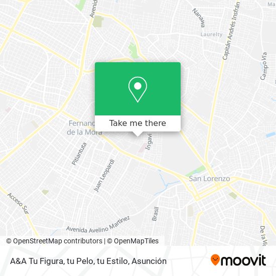 Mapa de A&A Tu Figura, tu Pelo, tu Estilo