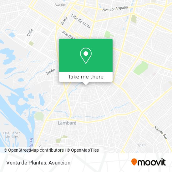 Venta de Plantas map