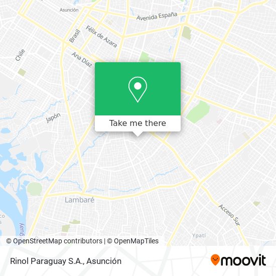 Rinol Paraguay S.A. map