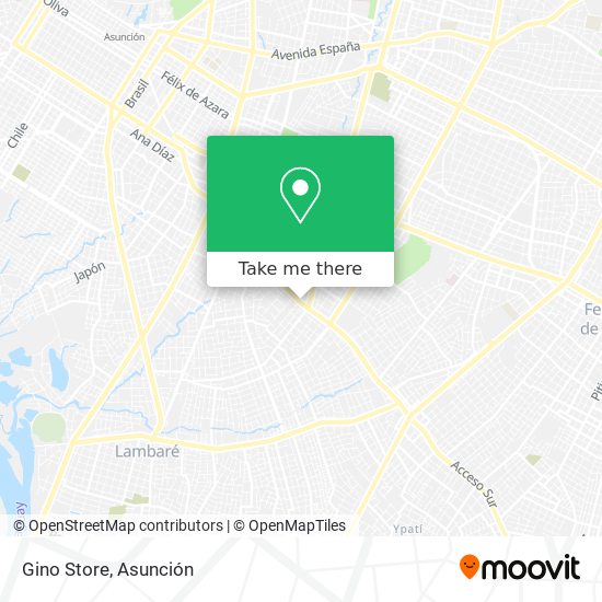 Mapa de Gino Store