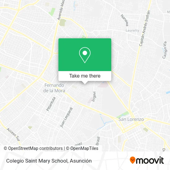 Colegio Saint Mary School map