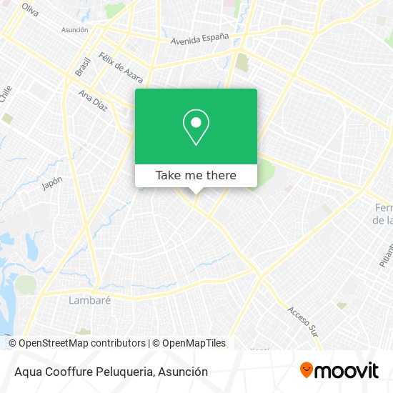 Mapa de Aqua Cooffure Peluqueria