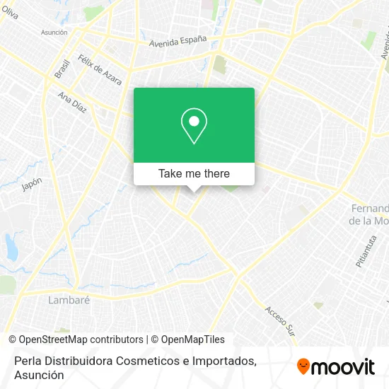 Perla Distribuidora Cosmeticos e Importados map