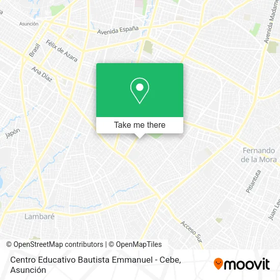 Centro Educativo Bautista Emmanuel - Cebe map