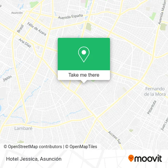Hotel Jessica map