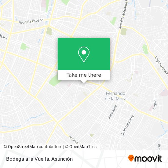 Bodega a la Vuelta map