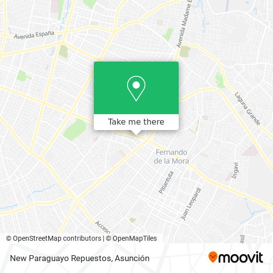 Mapa de New Paraguayo Repuestos