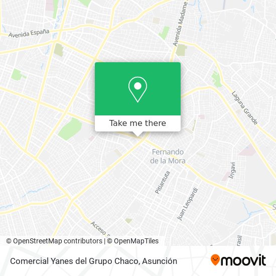 Comercial Yanes del Grupo Chaco map