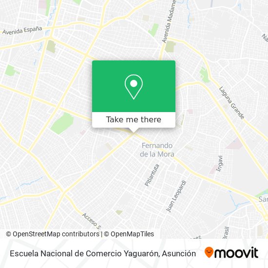 Mapa de Escuela Nacional de Comercio Yaguarón