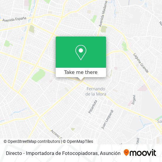 Mapa de Directo - Importadora de Fotocopiadoras