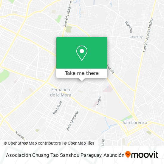 Asociación Chuang Tao Sanshou Paraguay map