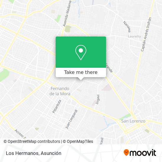 Mapa de Los Hermanos