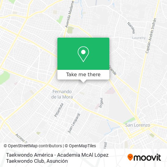 Mapa de Taekwondo América - Academia McAl López Taekwondo Club