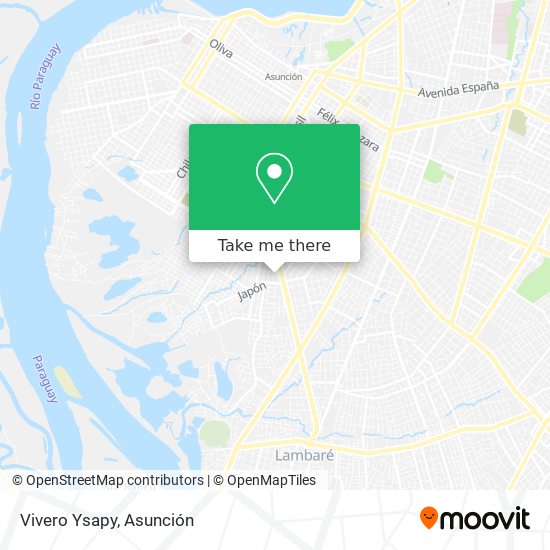 Vivero Ysapy map