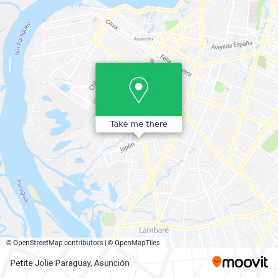 Petite Jolie Paraguay map