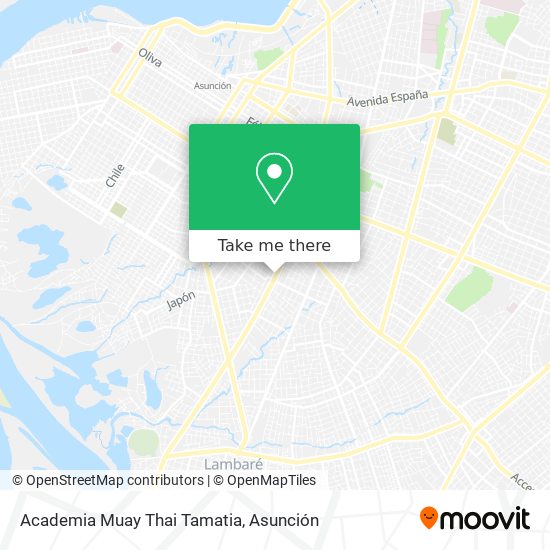 Academia Muay Thai Tamatia map