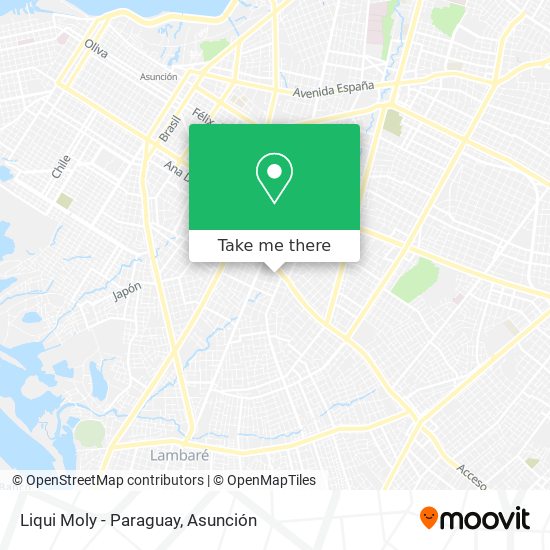 Mapa de Liqui Moly - Paraguay