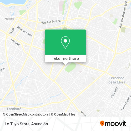 Lo Tuyo Store map