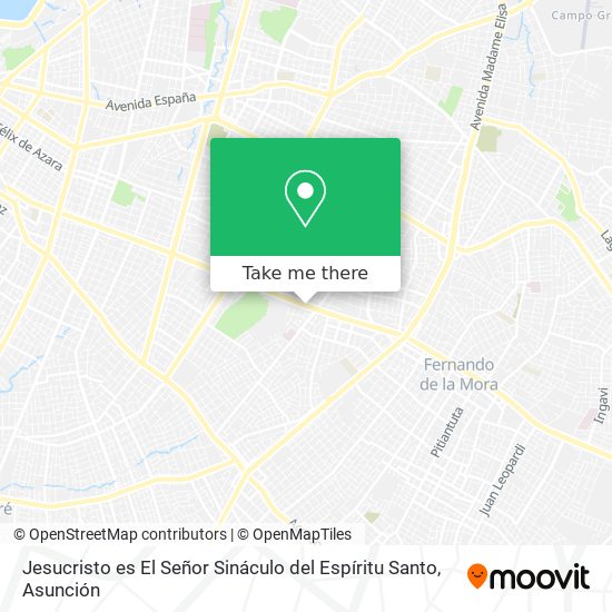 Jesucristo es El Señor Sináculo del Espíritu Santo map