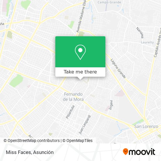 Mapa de Miss Faces