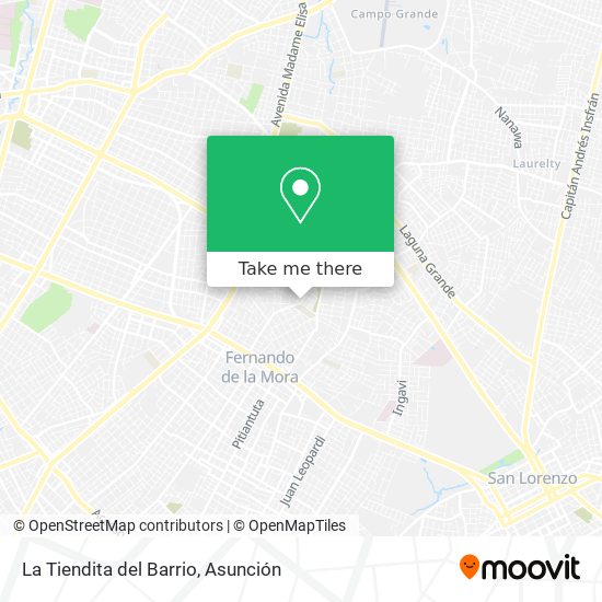 La Tiendita del Barrio map