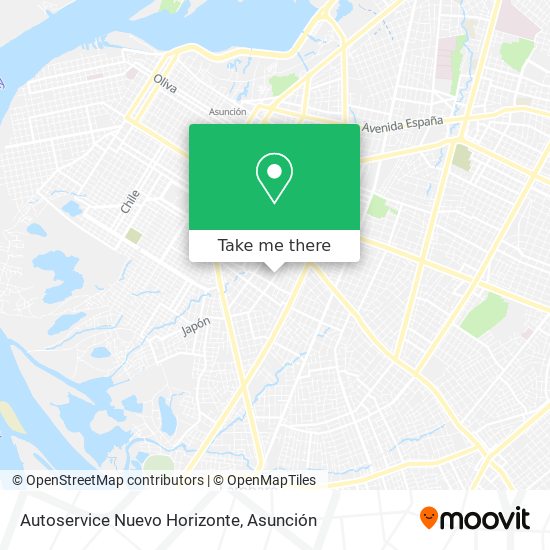 Autoservice Nuevo Horizonte map