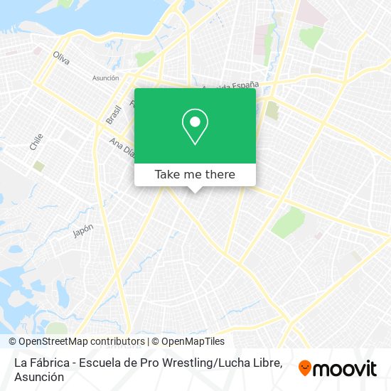 Mapa de La Fábrica - Escuela de Pro Wrestling / Lucha Libre