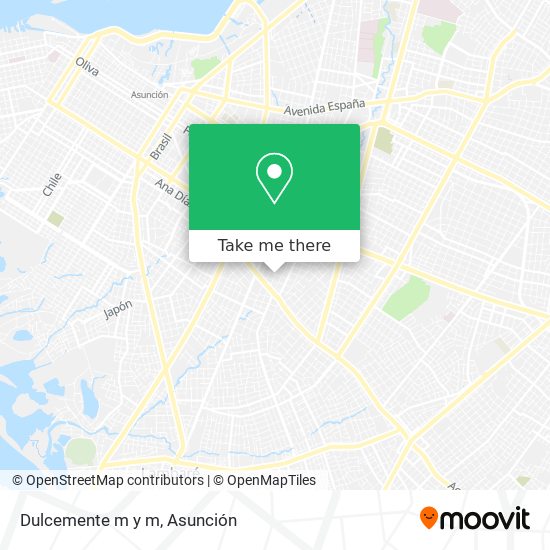 Mapa de Dulcemente m y m