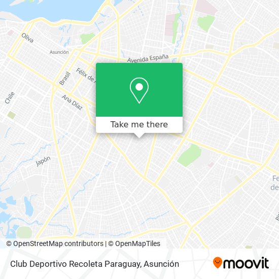 Club Deportivo Recoleta Paraguay map