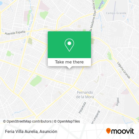 Feria Villa Aurelia map