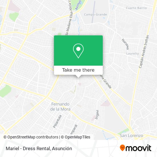 Mariel - Dress Rental map