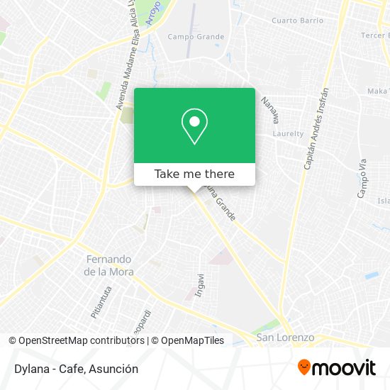 Dylana - Cafe map