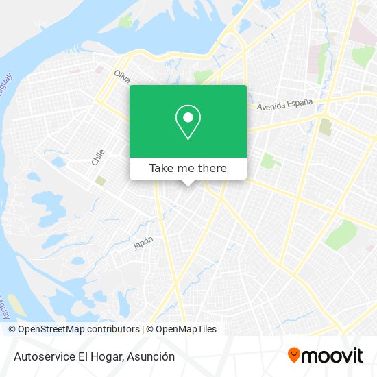 Autoservice El Hogar map