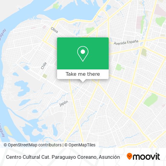 Centro Cultural Cat. Paraguayo Coreano map