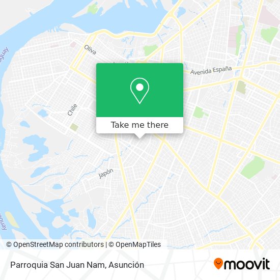 Parroquia San Juan Nam map