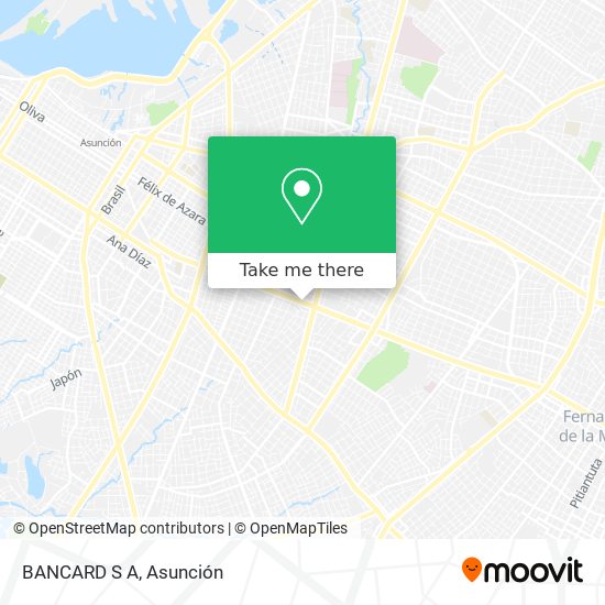 Mapa de BANCARD S A