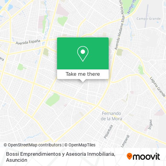 Bossi Emprendimientos y Asesoría Inmobiliaria map