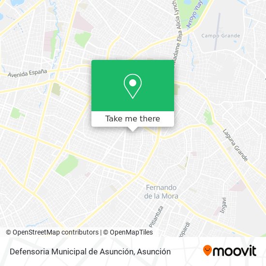 Defensoria Municipal de Asunción map