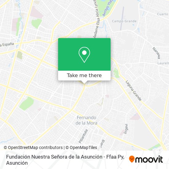 Fundación Nuestra Señora de la Asunción - Ffaa Py map