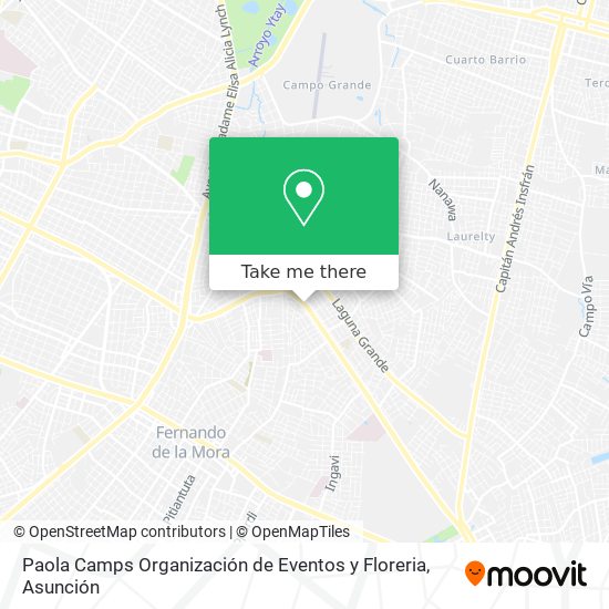 Paola Camps Organización de Eventos y Floreria map