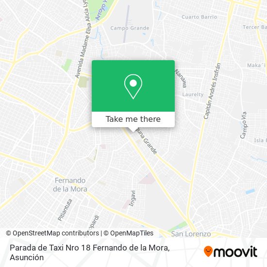 Parada de Taxi Nro 18 Fernando de la Mora map