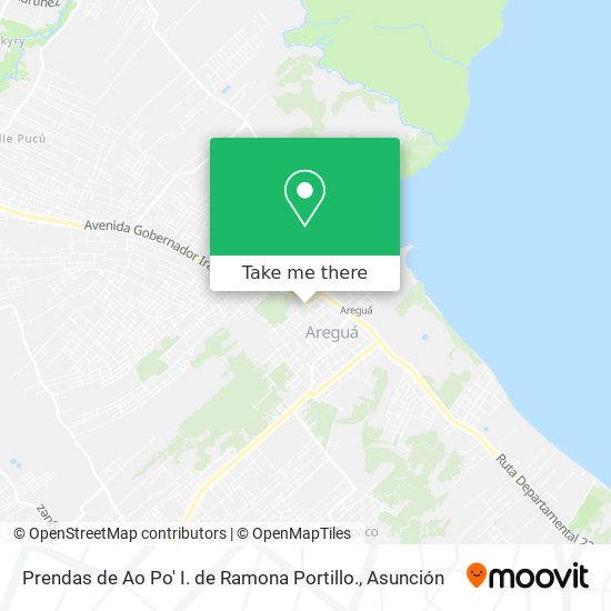 Mapa de Prendas de Ao Po' I. de Ramona Portillo.