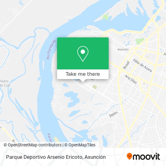 Parque Deportivo Arsenio Ericoto map