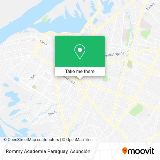 Rommy Academia Paraguay map
