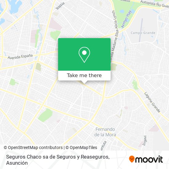 Seguros Chaco sa de Seguros y Reaseguros map