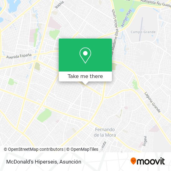 McDonald's Hiperseis map