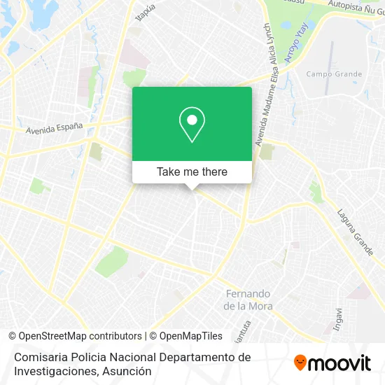 Comisaria Policia Nacional Departamento de Investigaciones map
